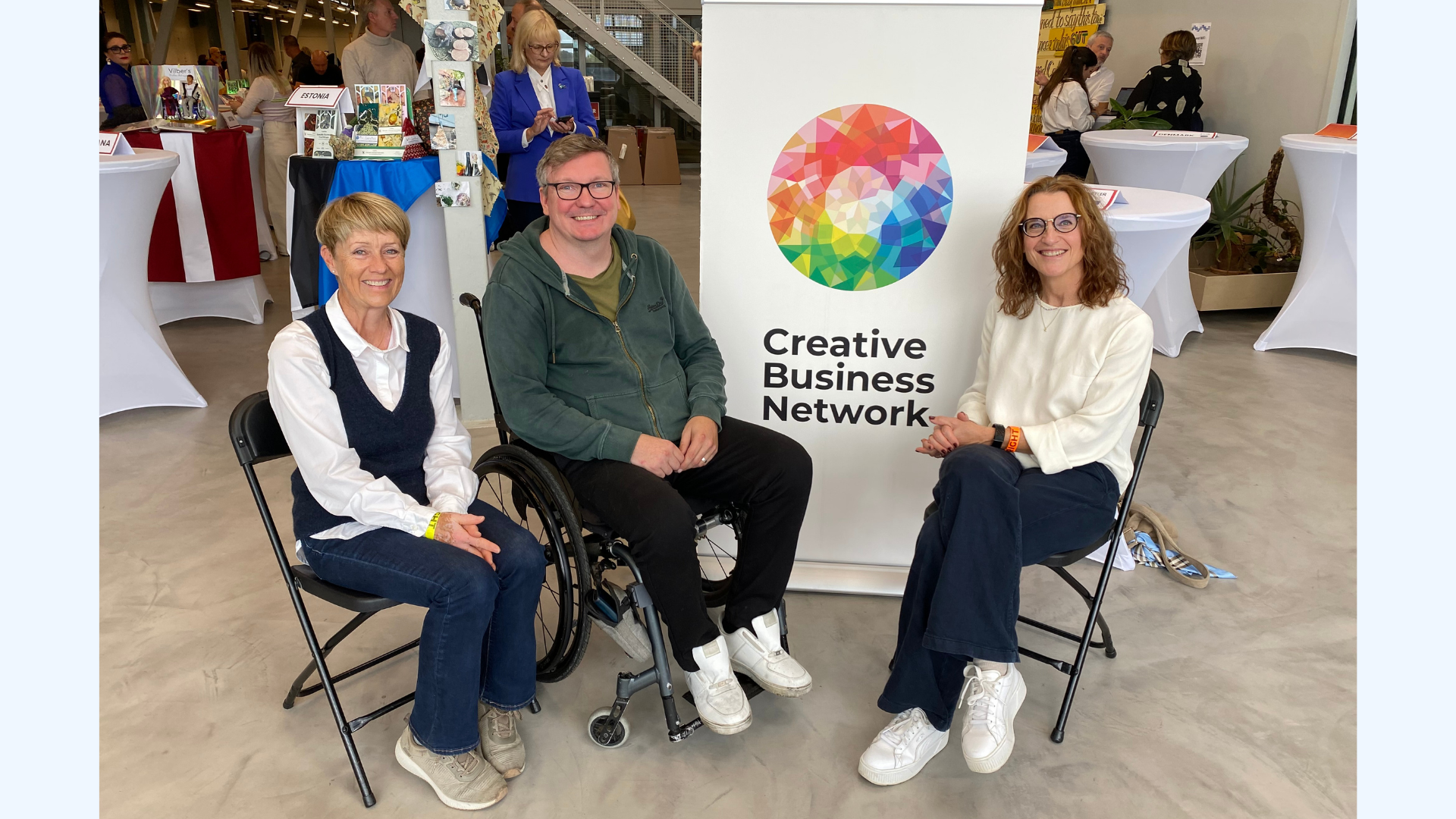 Jeanet, Jonas og deres mentor, Josephine Piplits til ST3ER-konference.